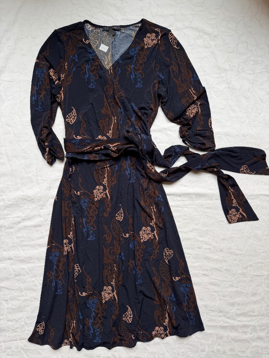 Laundry By Shelli Segal Dresses & Skirts - NWT Laundry by Shelli Segal Faux Wrap Dress Blue Sz 12